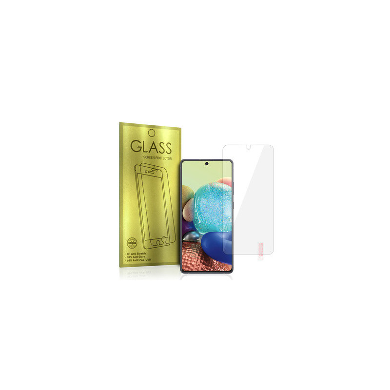 Tempered Glass Gold for SAMSUNG GALAXY A71 5G (with a hole for a camera)