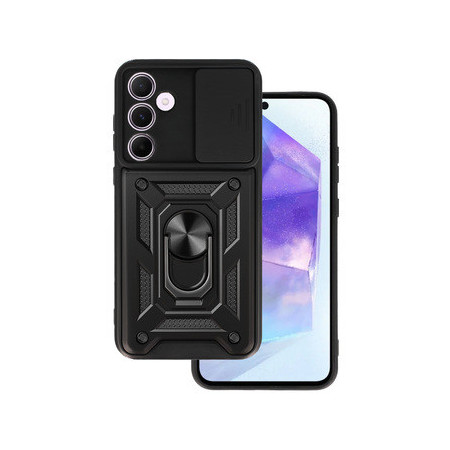 Slide Camera Armor Case for Samsung Galaxy A55 5G Black
