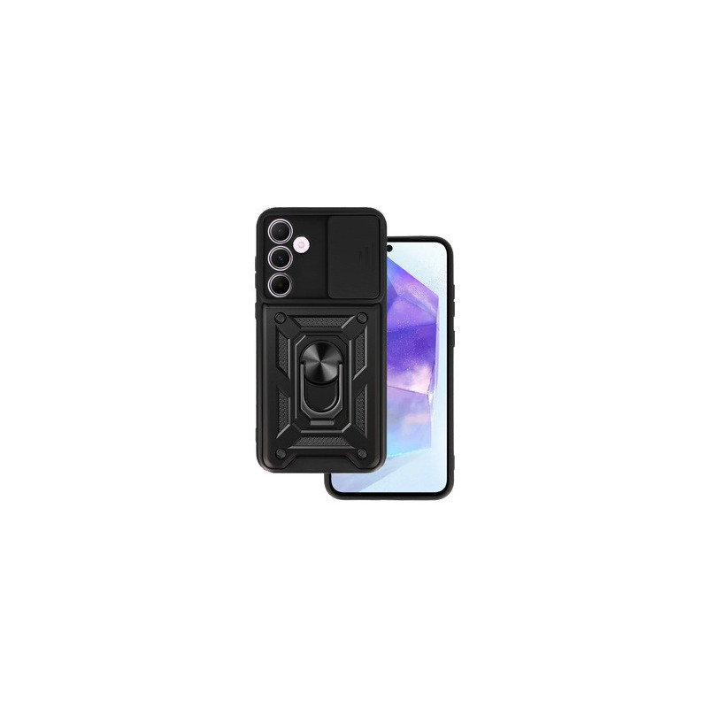 Slide Camera Armor Case for Samsung Galaxy A55 5G Black