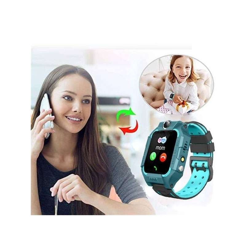 Detské smart hodinky, gps tracker, green