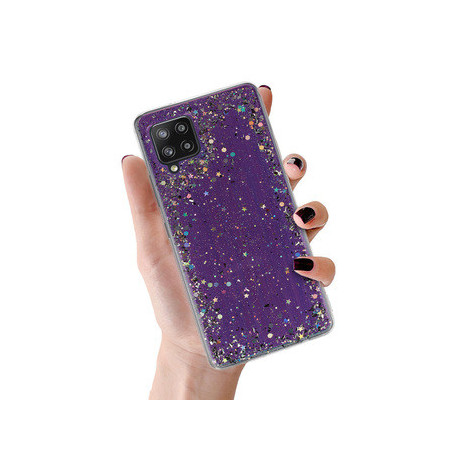Brilliant Clear Case for Samsung Galaxy A42 5G Purple
