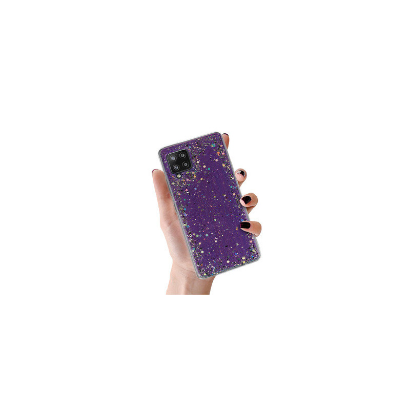 Brilliant Clear Case for Samsung Galaxy A42 5G Purple