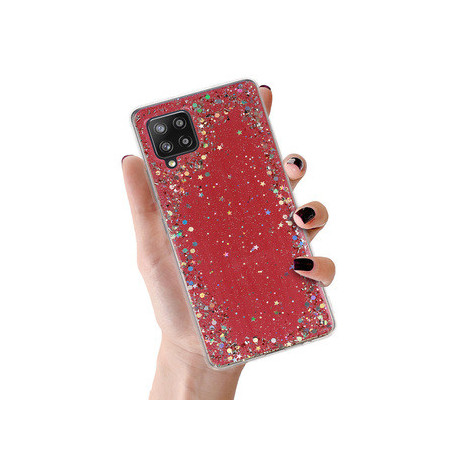 Brilliant Clear Case for Samsung Galaxy A42 5G Red