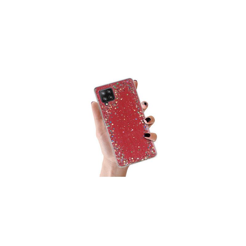 Brilliant Clear Case for Samsung Galaxy A42 5G Red