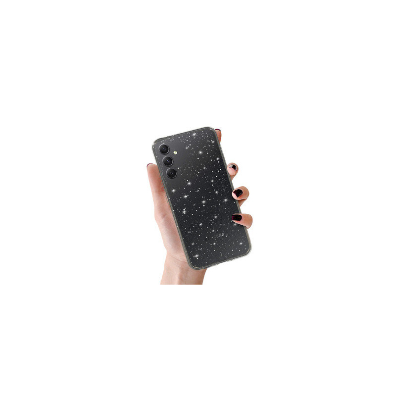 Crystal Glitter Case for Samsung Galaxy A34 5G Silver