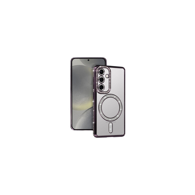 Bling Magsafe Case for Samsung Galaxy A26 5G purple