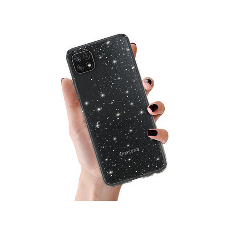 Crystal Glitter Case for Samsung Galaxy A22 5G Silver