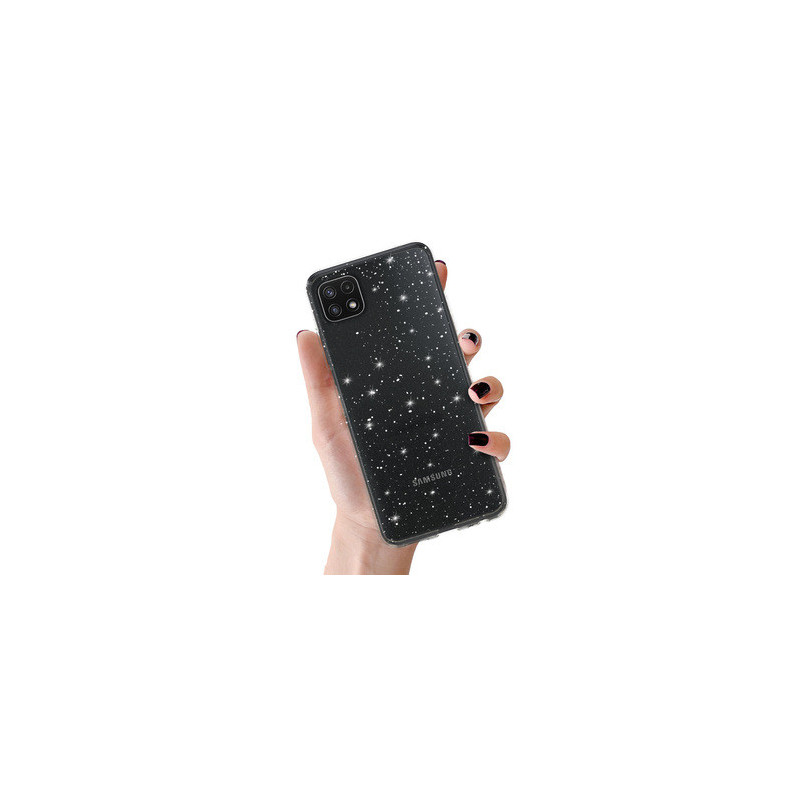 Crystal Glitter Case for Samsung Galaxy A22 5G Silver