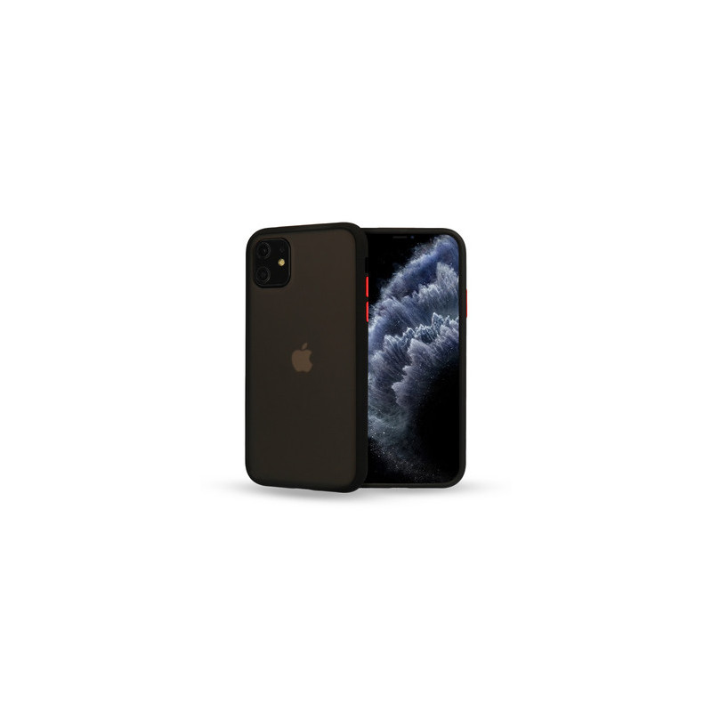 Vennus Color Button Bumper for Samsung Galaxy A20S Black