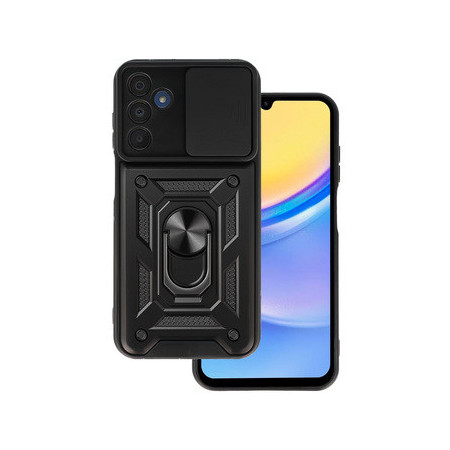 Slide Camera Armor Case for Samsung Galaxy A15 4G/5G Black