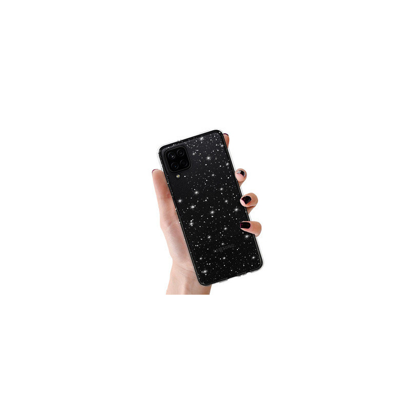 Crystal Glitter Case for Samsung Galaxy A12 Silver