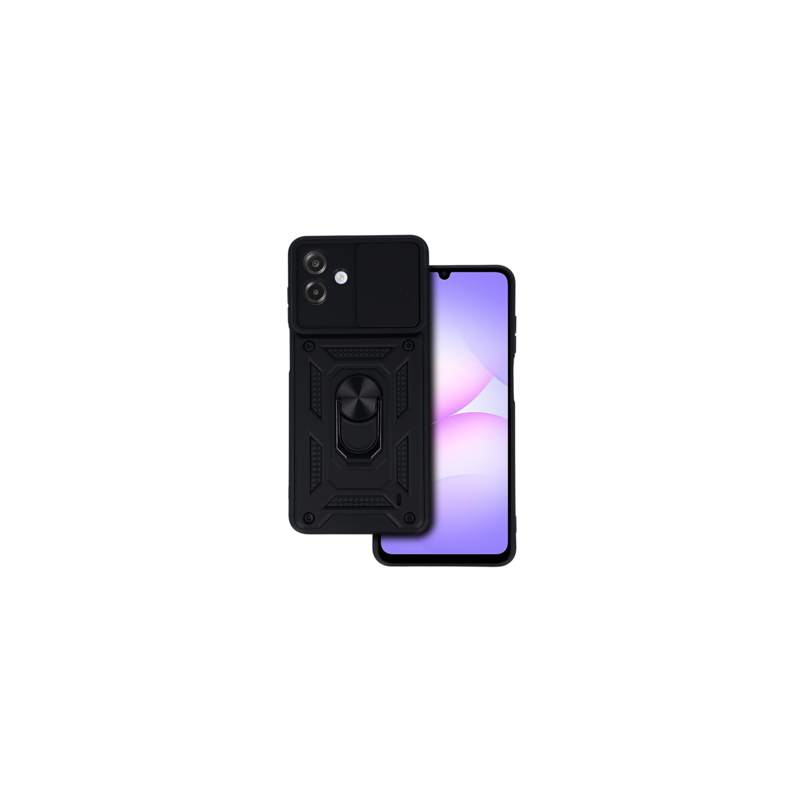 Slide Camera Armor Case for Samsung Galaxy A07 Black