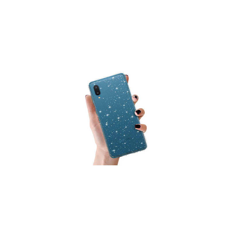 Crystal Glitter Case for Samsung Galaxy A02 Silver