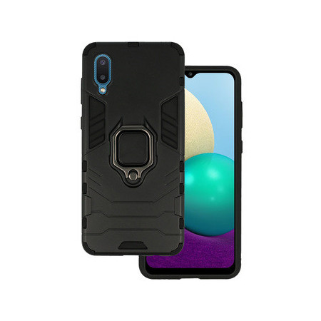 Ring Armor Case for Samsung Galaxy A02 Black