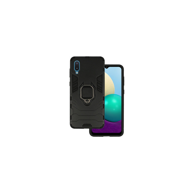 Ring Armor Case for Samsung Galaxy A02 Black