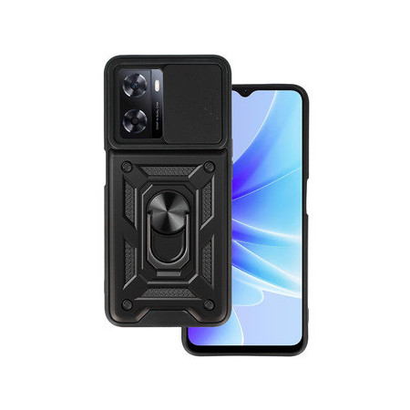 Slide Camera Armor Case for Oppo A57 Black