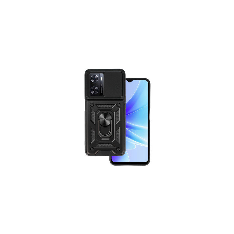 Slide Camera Armor Case for Oppo A57 Black