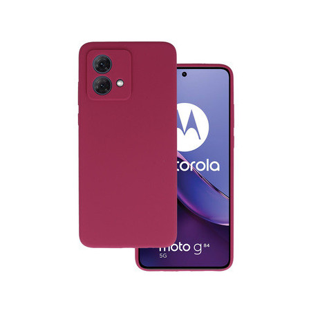 Silicone Lite Case for Motorola Moto G84 5G burgundy