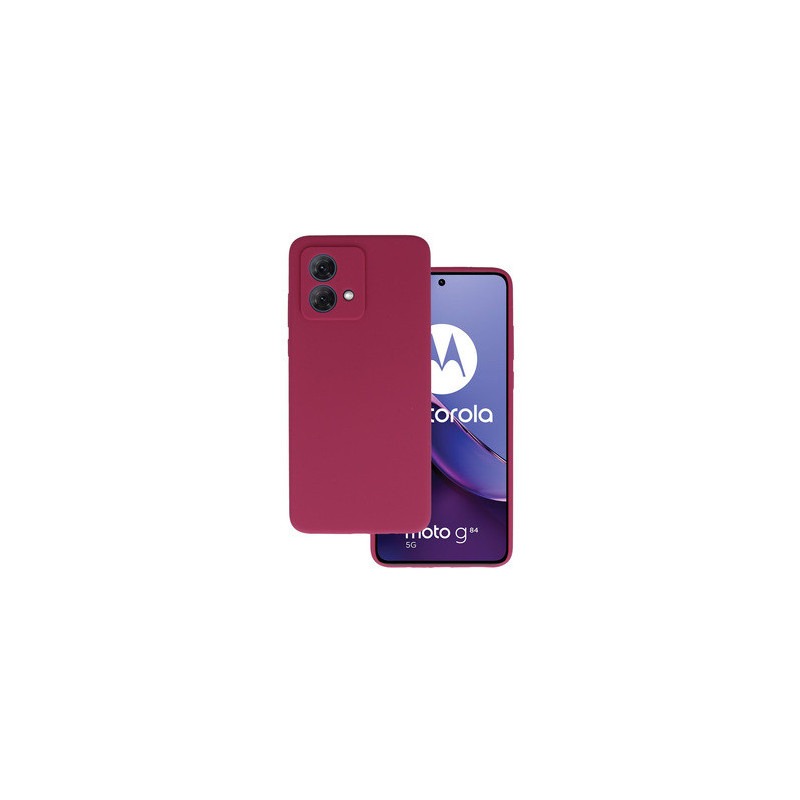 Silicone Lite Case for Motorola Moto G84 5G burgundy
