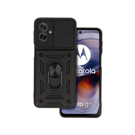 Slide Camera Armor Case for Motorola Moto G55 5G Black