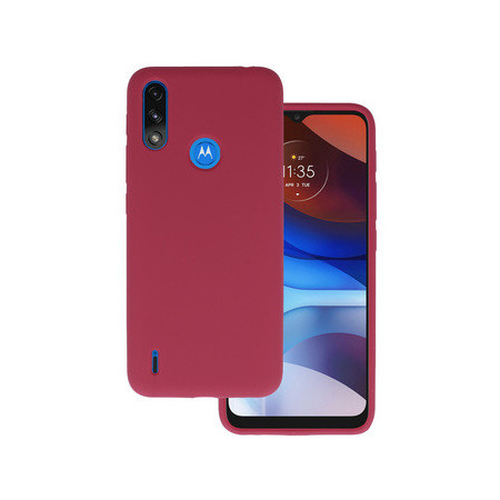 Silicone Lite Case for Motorola Moto E7 Power/E7i Power burgundy