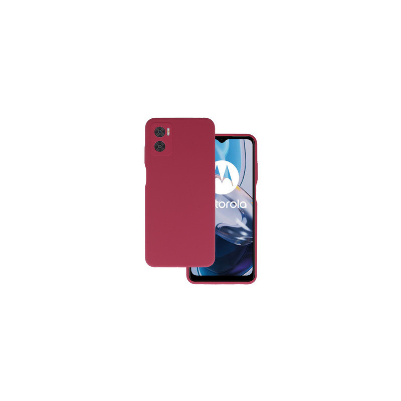 Silicone Lite Case for Motorola Moto E22/E22i burgundy