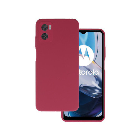 Silicone Lite Case for Motorola Moto E22/E22i burgundy