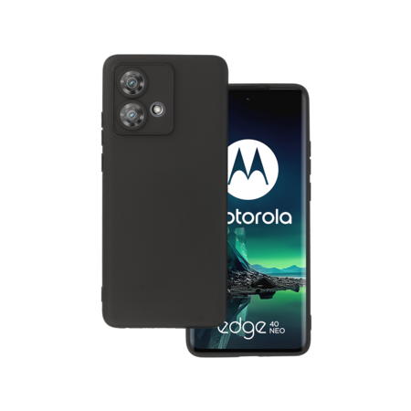 Back Case MATT for MOTOROLA EDGE 40 NEO 5G Black