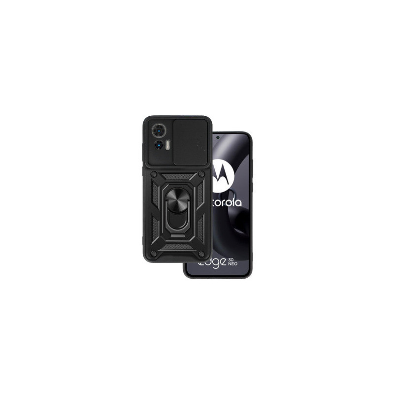 Slide Camera Armor Case for Motorola Edge 30 Neo 5G Black