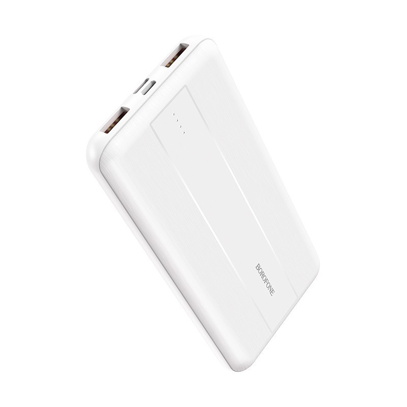 Borofone Power Banka 10000mAh BJ13 - Rýchlonabíjanie - 2xUSB + Type C - PD QC 3.0 22,5W biela