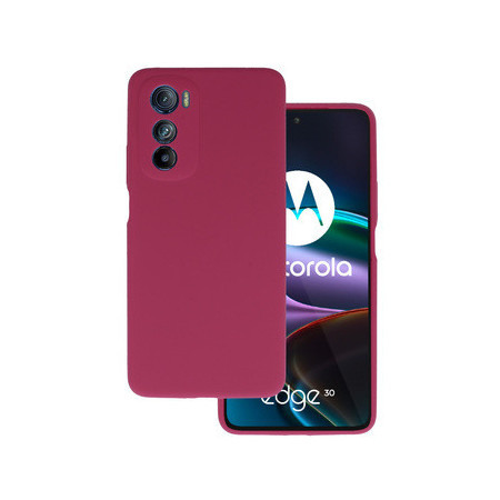 Silicone Lite Case for Motorola Edge 30 burgundy