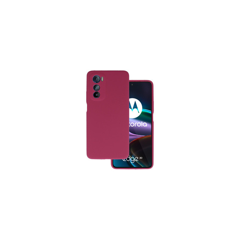 Silicone Lite Case for Motorola Edge 30 burgundy