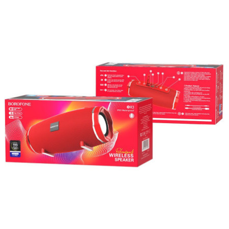 copy of Borofone prenosný Bluetooth reproduktor BR3 Rich Sound červený