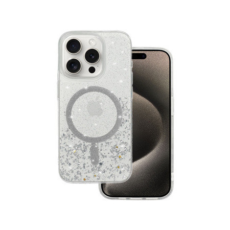 Tel Protect Moonlite Magsafe Case for Iphone 11 silver clear