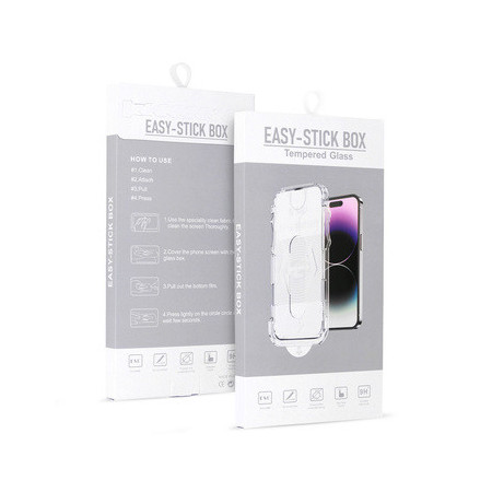 Tempered Glass Full Glue Easy-Stick Box for IPHONE 11 BLACK