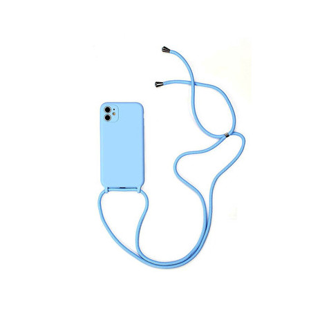 Strap Silicone Case for Iphone 11 Pro Light blue