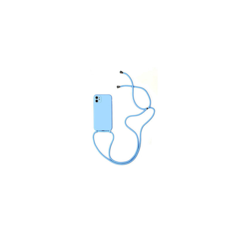 Strap Silicone Case for Iphone 11 Pro Light blue