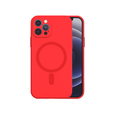 TEL PROTECT MagSilicone Case for Iphone 12 Red