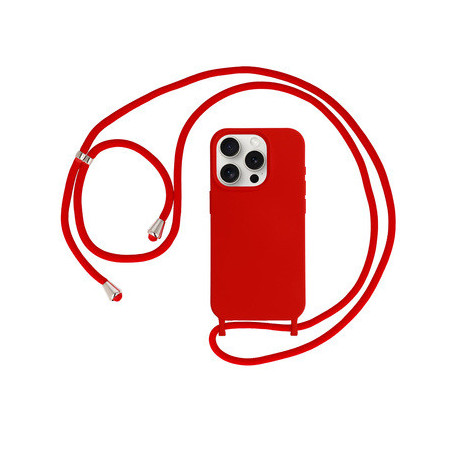 Strap Silicone Case for Iphone 12/12 Pro design 1 red