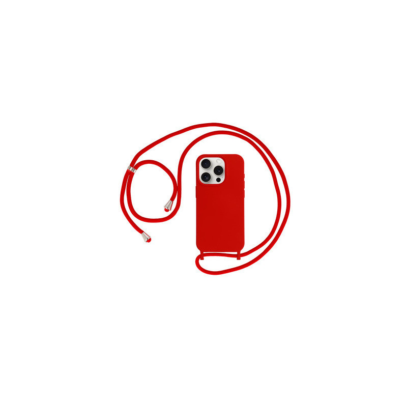 Strap Silicone Case for Iphone 12/12 Pro design 1 red
