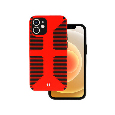 TEL PROTECT Grip Case for Iphone 12 Red