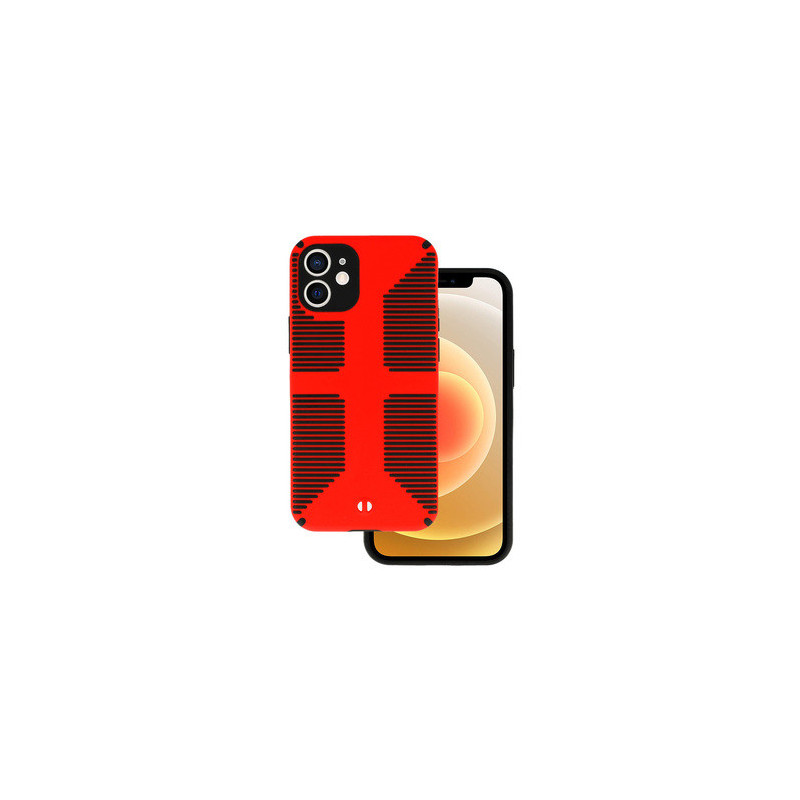TEL PROTECT Grip Case for Iphone 12 Red