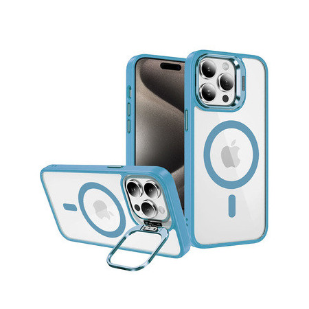Tel Protect Kickstand Magsafe Case for Iphone 12 blue