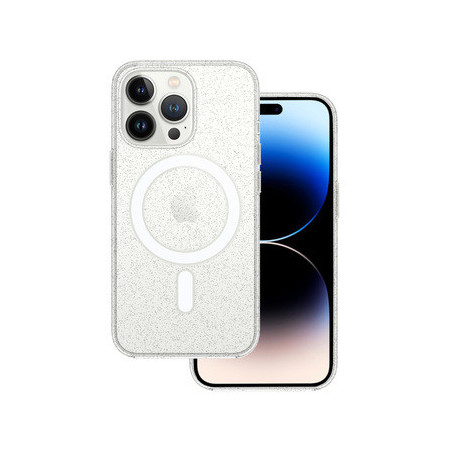 TEL PROTECT MagSilicone Clear Case for Iphone 12 Pro Glitter