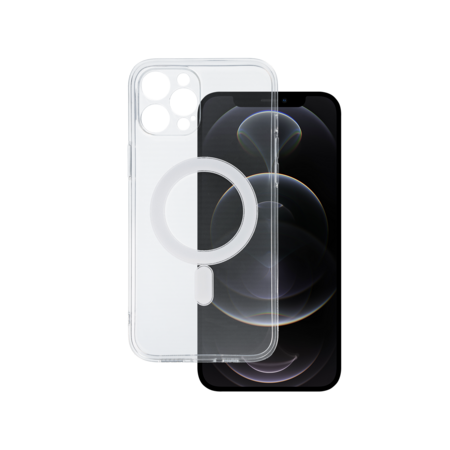 TEL PROTECT MagSilicone Case for Iphone 12 Pro Max Transparent