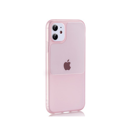TEL PROTECT Window Case for Iphone 12 Pro Max Pink