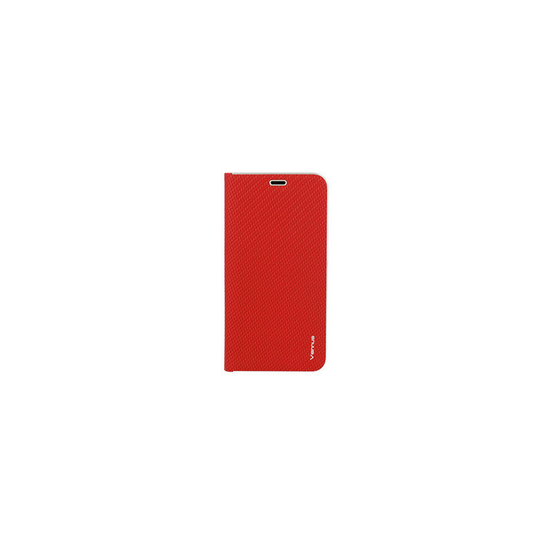 Vennus Book CARBON Case with frame for Iphone 12 Pro Max red