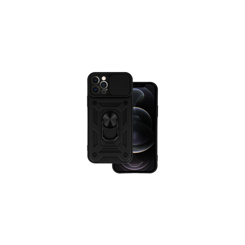 Slide Camera Armor Case for Iphone 12 Pro Max Black