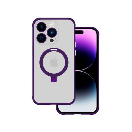 Tel Protect Magical Magsafe Stand Case for Iphone 12 Pro Max purple