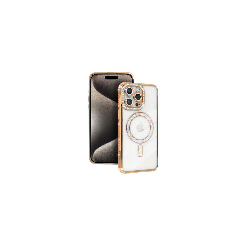 Bling Magsafe Case for Iphone 13 gold